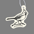 Paper Air Freshener Tag W/ Tab - Cardinal Bird (Wild)